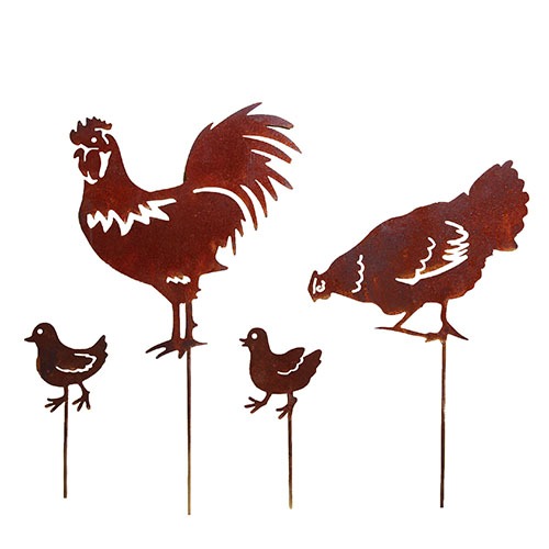 정원소품 닭가족 옵션선택형 스틱형