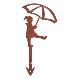 화분픽 우산쓴소녀 분체도장